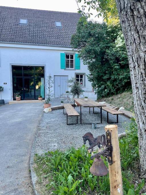 Zauberhafte Ferienscheune Im Hofgut Alte Oelmuehle Engen Luaran gambar